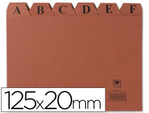 Indices para ficheiro, cartao, 125 x 200 mm , Liderpapel , 3815 , 8436013253225